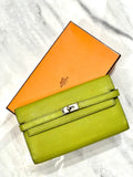 Hermes Kelly Long Chevre Mysore Wallet