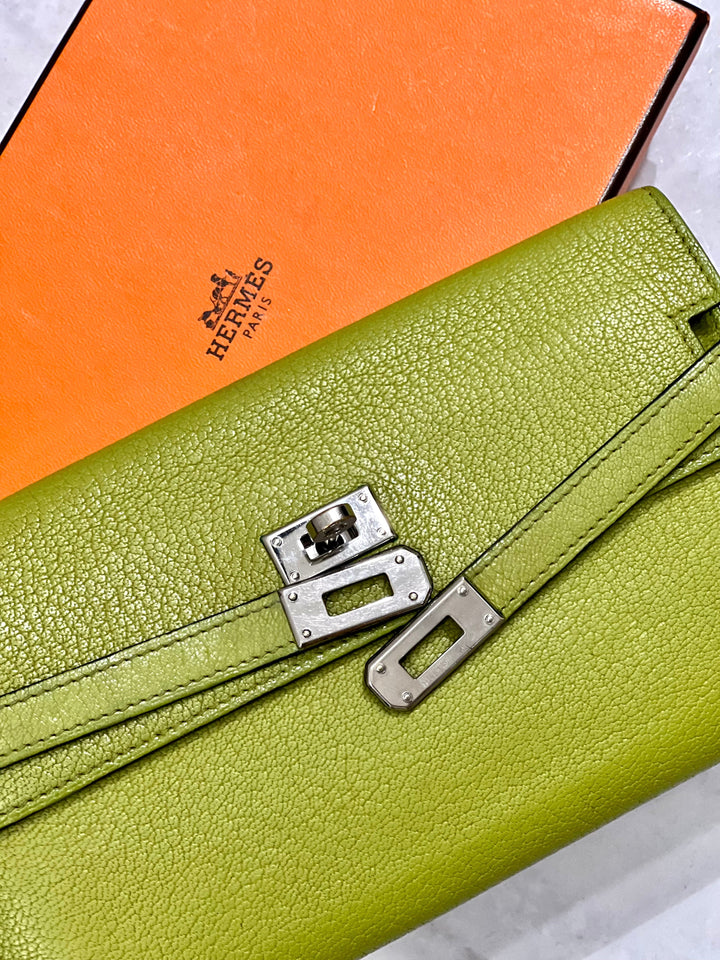 Hermes Kelly Long Chevre Mysore Wallet