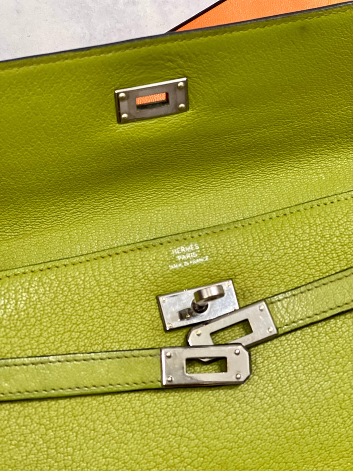Hermes Kelly Long Chevre Mysore Wallet