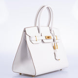 HermesSellier Birkin 30 Gris Pale Epsom Gold Hardware