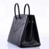 Hermes Shadow Birkin 35 Black Swift Palladium Hardware - 2020, Y