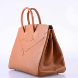 Hermes Shadow Birkin 35 Gold Swift Palladium Hardware - 2019, D