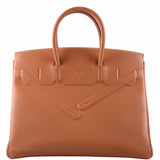 Hermes Shadow Birkin 35 Gold Swift Palladium Hardware - 2019, D