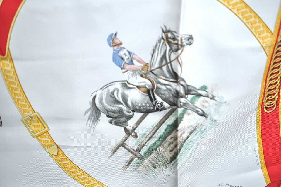 Hermes  ECOLE FRANCAISE D'EQUITATION SILK SCARF