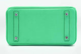 Hermes Touch Birkin 25 Vert Comics Matte Alligator and Togo Palladium Hardware