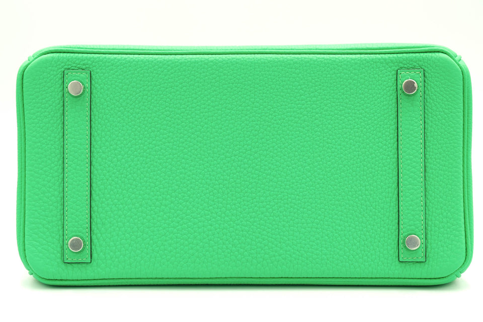 Hermes Touch Birkin 30 Vert Jade Matte Nilo Crocodile and Vert Comics Togo Palladium Hardware