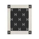 Hermes AVALON WOOL CASHMERE SIGNATURE CLASSIC THROW BLANKET