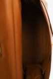 Hermes 1991 Brown Gulliver Leather Kelly Retourne 35 with Strap