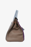 Hermes 2012 Clemence Leather Arlequin Birkin 35