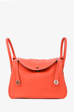 Hermes 2015 Orange Clemence Leather Lindy 34