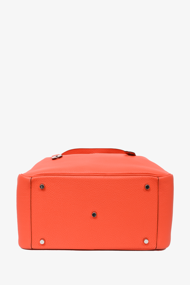 Hermes 2015 Orange Clemence Leather Lindy 34