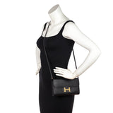 Hermes Black Epsom Constance Long To Go Wallet