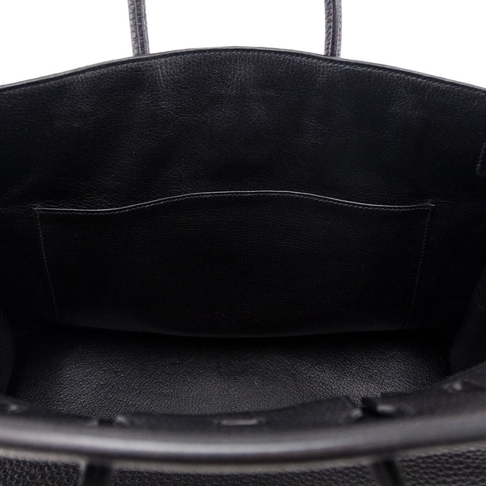 Hermes Black Fjord Birkin 35