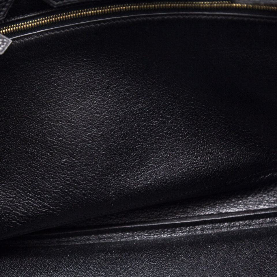 Hermes Black Fjord Birkin 35