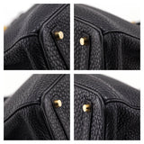 Hermes Black Fjord Birkin 35