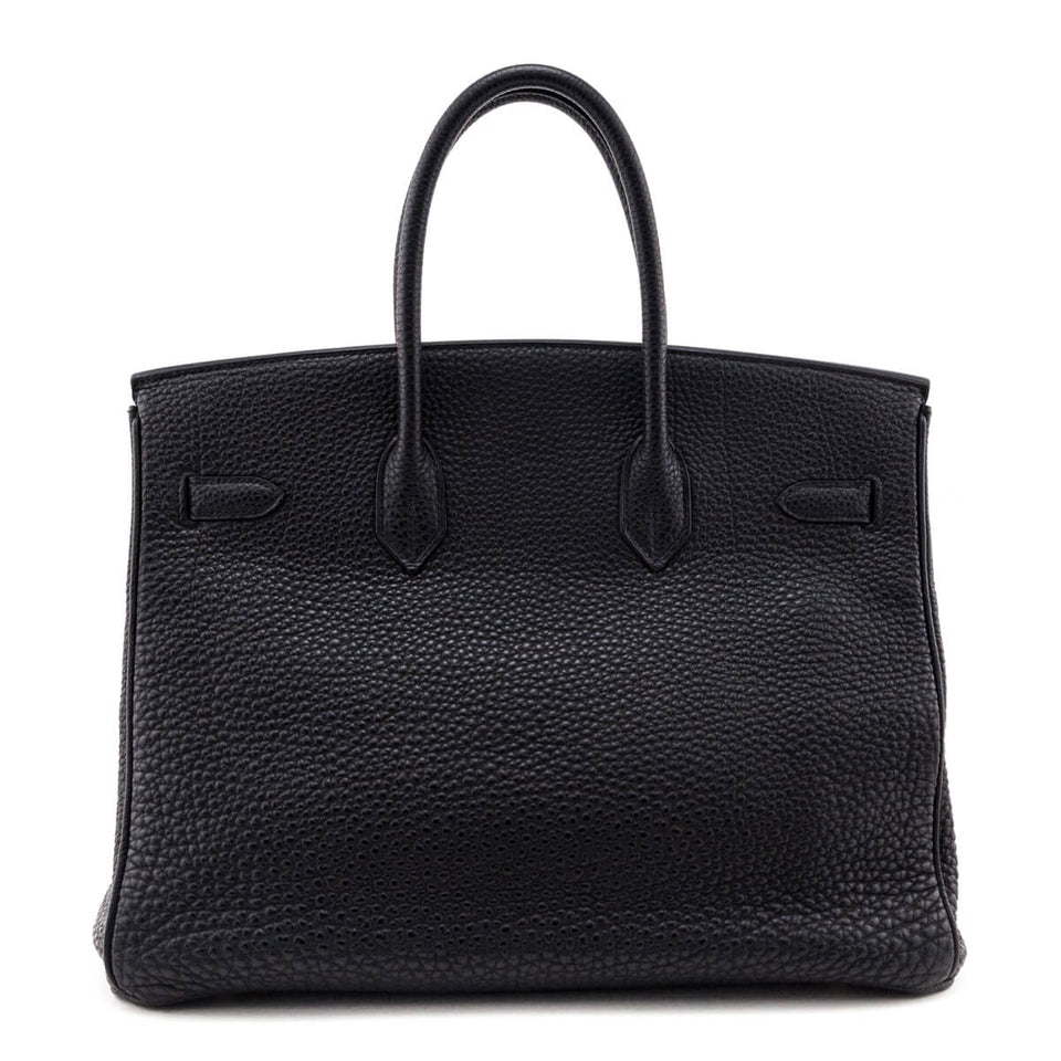 Hermes Black Fjord Birkin 35