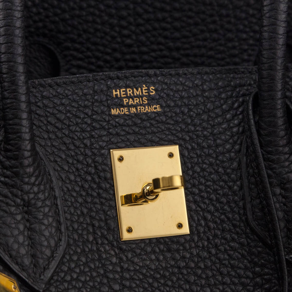 Hermes Black Fjord Birkin 35