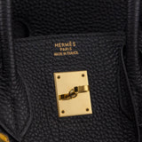 Hermes Black Fjord Birkin 35