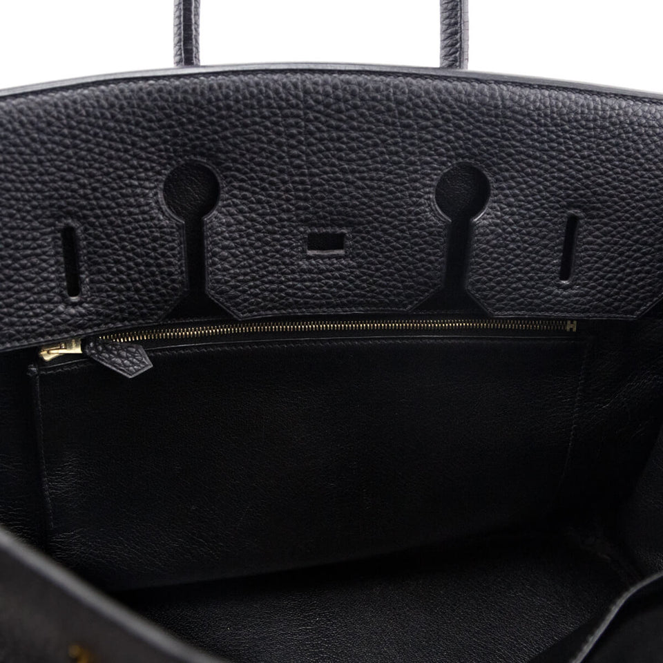 Hermes Black Fjord Birkin 35