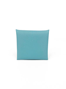 Hermes Bleu Atoll Bastia Change Purse