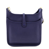 Hermes Bleu Encre Taurillon Clemence Evelyne III 29 PM