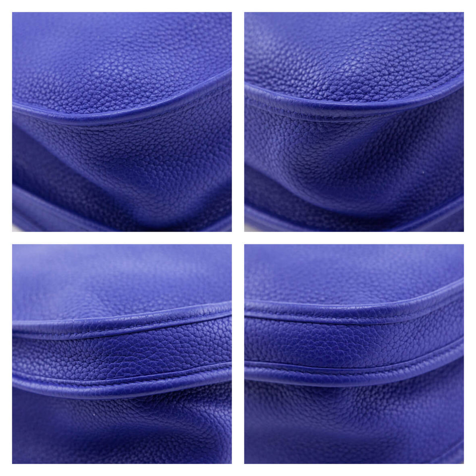Hermes Bleu Royal Clemence Evelyne III GM