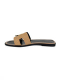 Hermes Crystal Pale Pink Oran Sandals 37.5