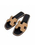Hermes Crystal Pale Pink Oran Sandals 37.5
