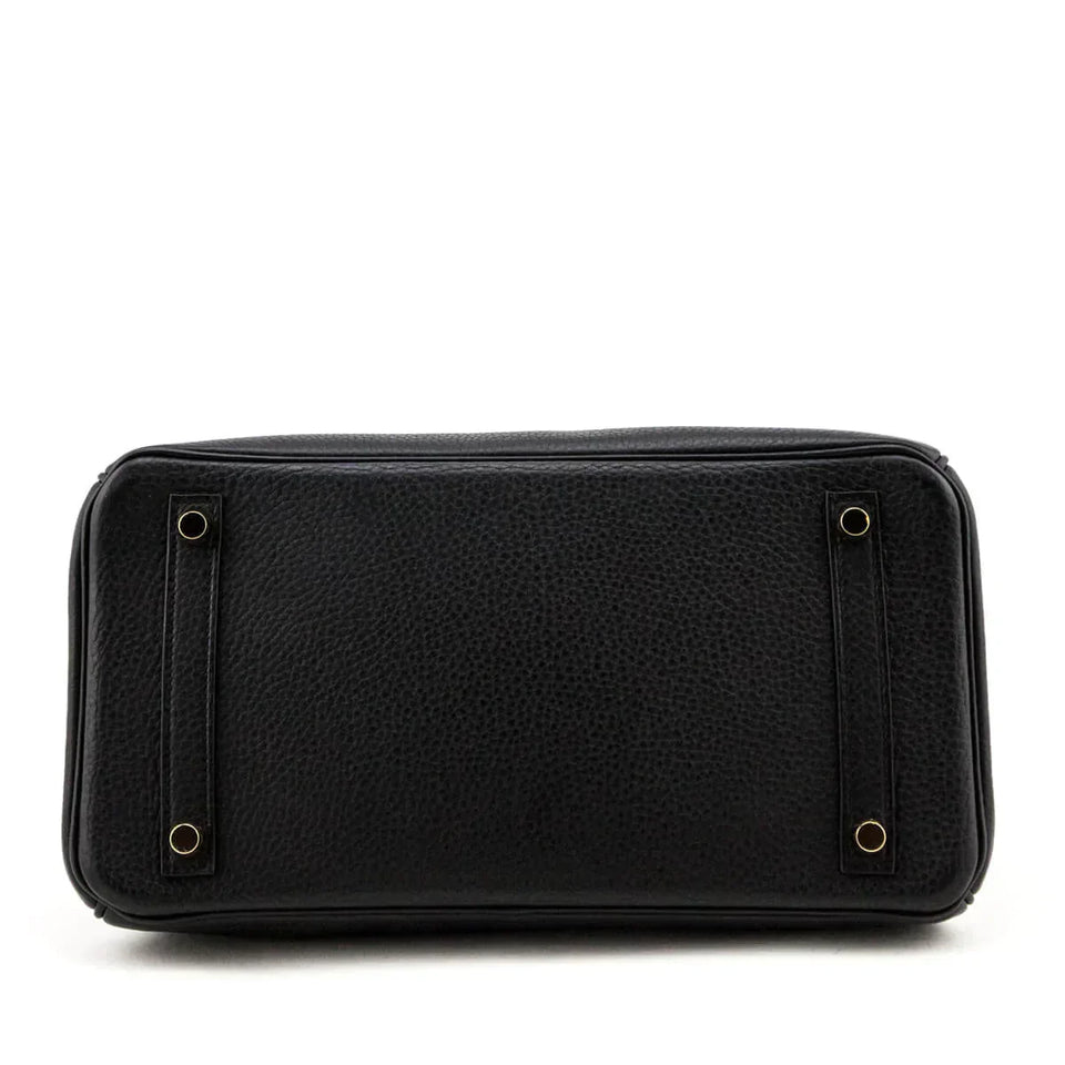 Hermes Black Clemence Birkin 30