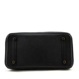 Hermes Black Clemence Birkin 30