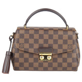 Louis Vuitton Croisette Damier Ebene Coated Canvas Two Way Top Handle Shoulder Bag