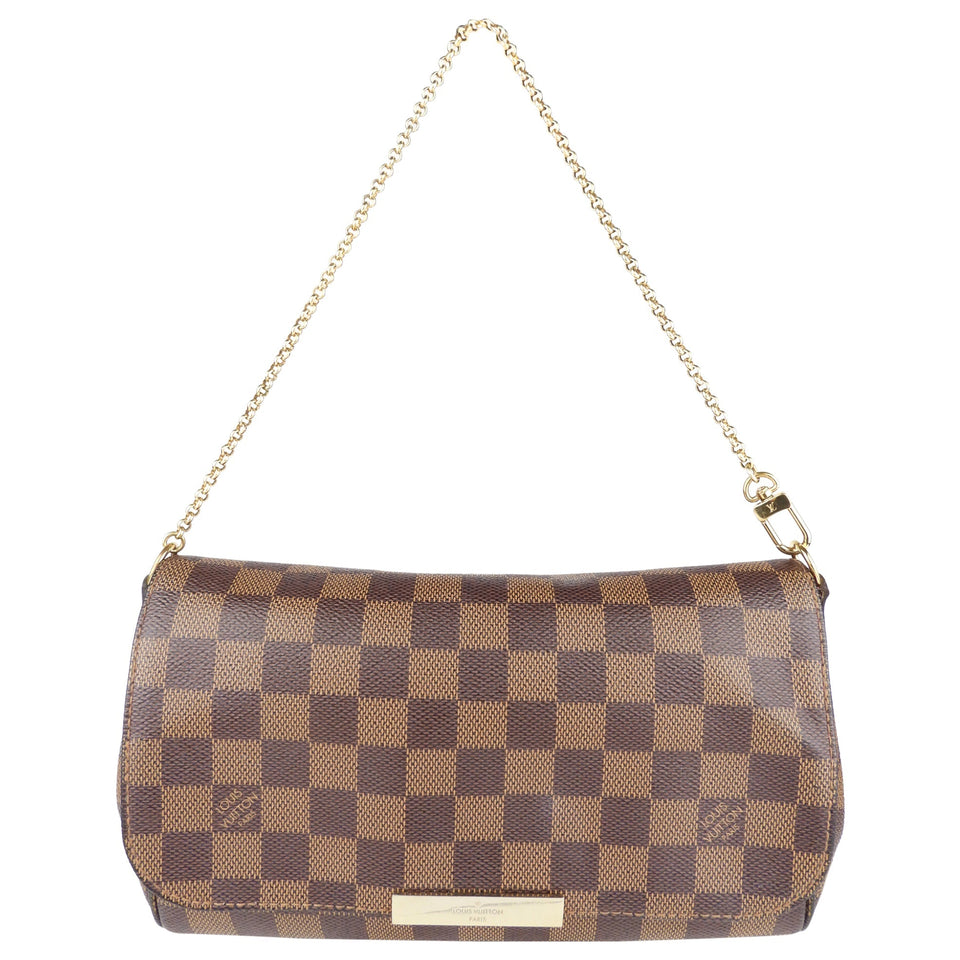 Louis Vuitton Favorite MM Damier Ebene Coated Canvas