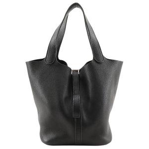 Hermes Handbag Taurillon Clemence black Picotan MM Women
