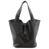 Hermes Handbag Taurillon Clemence black Picotan MM Women
