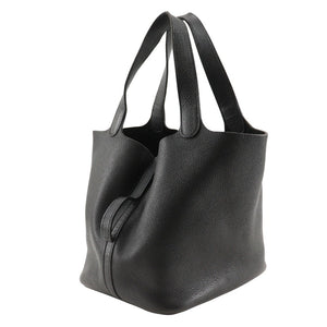 Hermes Handbag Taurillon Clemence black Picotan MM Women
