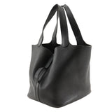 Hermes Handbag Taurillon Clemence black Picotan MM Women