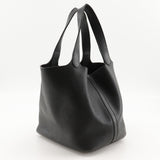 Hermes Handbag Taurillon Clemence black Picotan MM Women