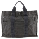 Hermes Handbag Nylon canvas gray Her LineTote MM unisex(Unisex)