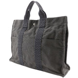 Hermes Handbag Nylon canvas gray Her LineTote MM unisex(Unisex)