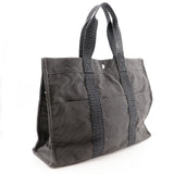 Hermes Tote Bag Nylon canvas gray Her Line Tote GM unisex(Unisex)
