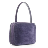 Chanel Suede One Handle Handbag Purple