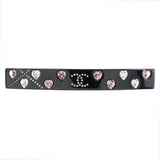Chanel Coco Mark Heart Barrette Plastic Rhinestone