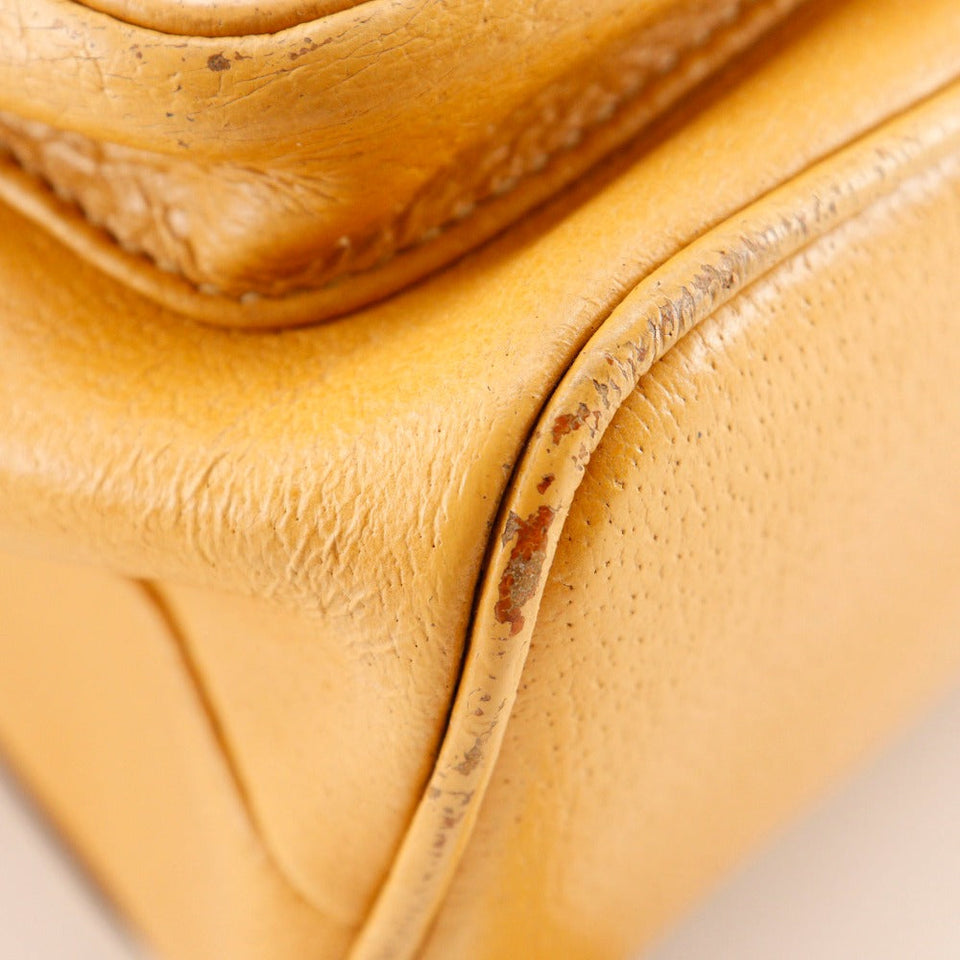 Gucci Backpack 003.2058.0016 Calfskin yellow Bamboo Backpack