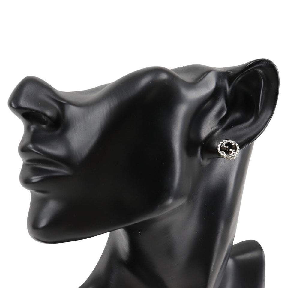 Gucci Pierce metallic Silver Interlocking G unisex(Unisex)
