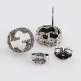 Gucci Pierce metallic Silver Interlocking G unisex(Unisex)
