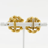 Chanel Round Coco Mark Earrings Vintage