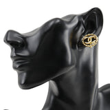 Chanel Coco Mark Gold Plated Earrings