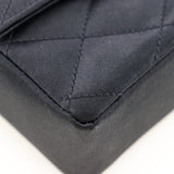 Chanel Matelasse Satin Rhinestone Shoulder Bag