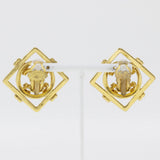 Chanel Gold Plated Earrings