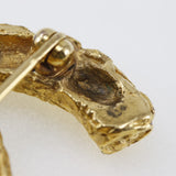 Chanel Coco Mark Brooch Gold Plated 93A